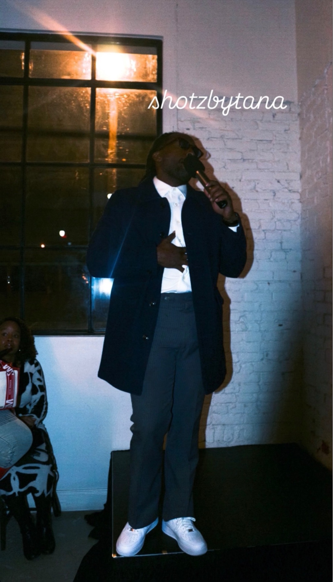 On the mic